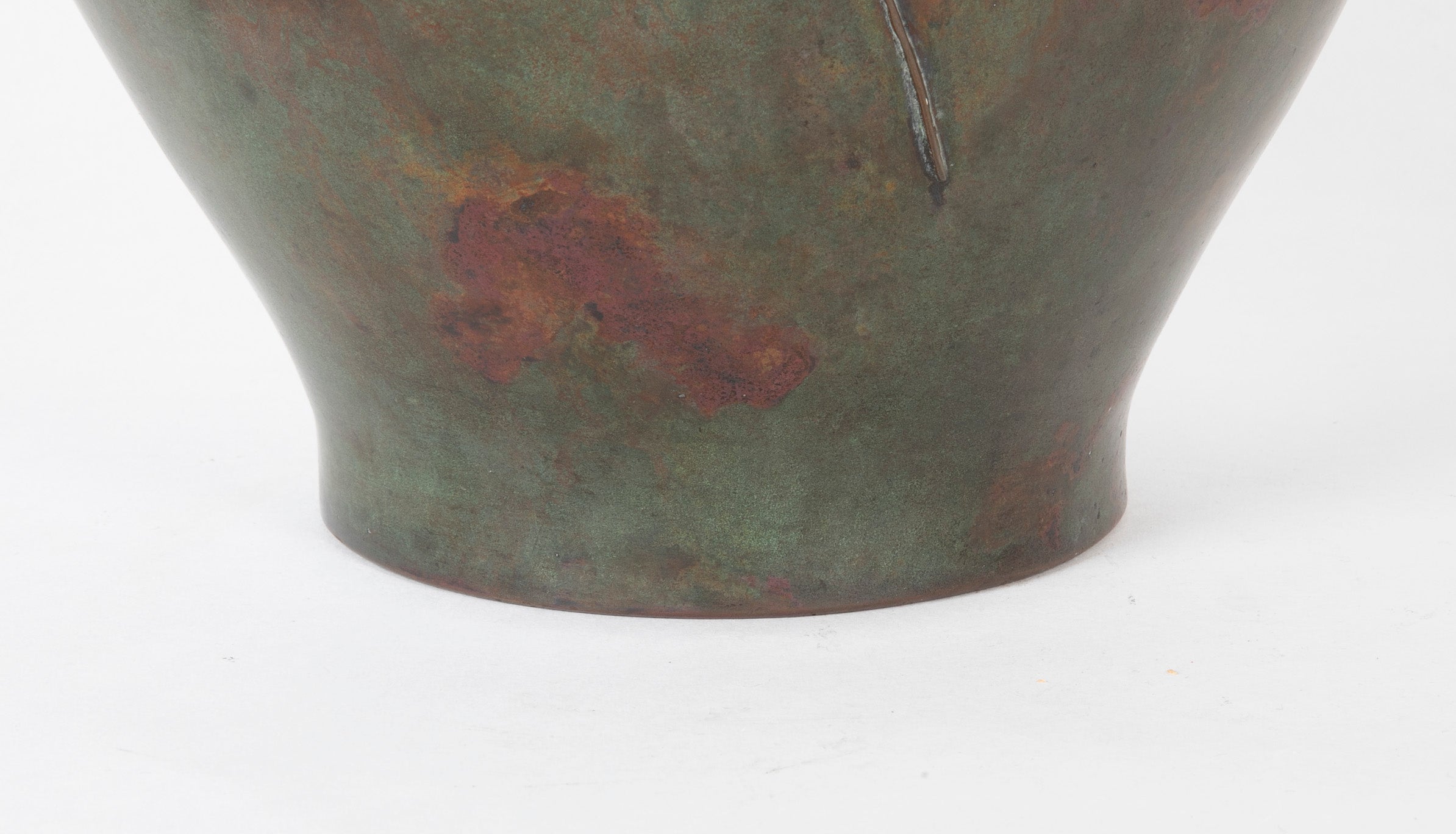 Japanese Bronze Meiji Period Vase with Prawns
