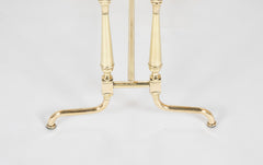An Early 20th Century French Glass Top Brass Coffee Table