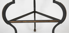 Italian Iron Slate Top Table with Gilt Accents