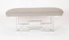 A Pair of Chrome Modernist Benches