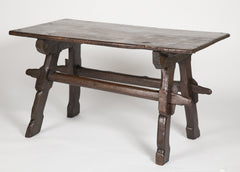 Continental Oak Trestle Table