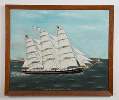 "Clipper Ship Flying Cloud off Tuskar Rock" by Wilfred Molson Barnes