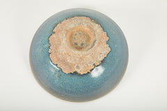 Chinese Junyao Pottery Bowl with Lavender Splash on Turquoise Ground