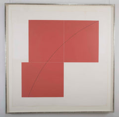 A complete set of “Three Aquatints” Prints by Robert Mangold.