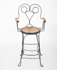 Pair of Late 19th - Early 20th Century Wire Chairs