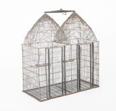 Mid 19th Century American Handmade Wire Birdcage