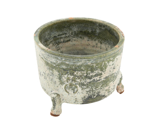 Ceramic Ding Incense Burner Raised on Three Animal Feet