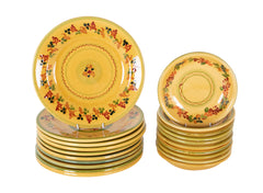 Set of Eight Dinner Plates & Eight Bowls