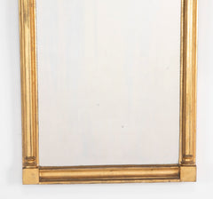 American Eglomise Mirror from Albany, NY with Unusual Small Eglomise Panel