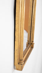 American Eglomise Mirror from Albany, NY with Unusual Small Eglomise Panel