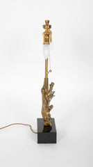 Coral Form Lamp With Marble Base