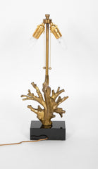 Coral Form Lamp With Marble Base
