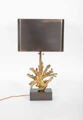 Coral Form Lamp on Bronze Base