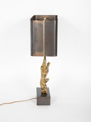 Coral Form Lamp on Bronze Base