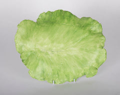 Mary Kirk Kelly Inscribed Ceramic Leaf Tray
