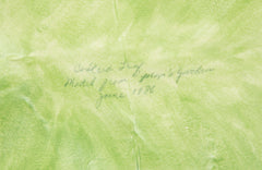 Mary Kirk Kelly Inscribed Ceramic Leaf Tray