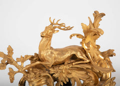 Fabulous Pair of 19th Century Louis XV Style D'ore Bronze Chenets/Andirons