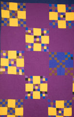 Amish "Nine Patch" Variation Pattern Quilt