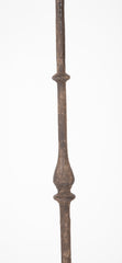 Handwrought Iron Pricket Stick now a Lamp with Crenulated Bobeche