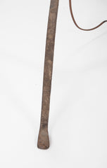 Handwrought Iron Pricket Stick now a Lamp with Crenulated Bobeche
