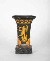 19th Century French Gilt Tole Urn Depicting Orpheus