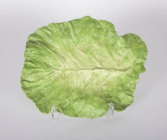 A Mary Kirk Kelly Porcelain Plate in Leaf Form
