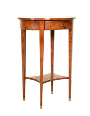 A Continental Neoclassical Style Amboyna Side Table