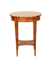 A Continental Neoclassical Style Amboyna Side Table