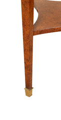 A Continental Neoclassical Style Amboyna Side Table