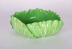 Square Ceramic Lettuce Ware Bowl by Dodie Thayer