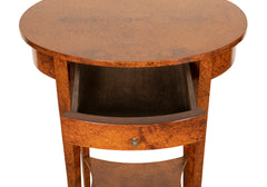 A Continental Neoclassical Style Amboyna Side Table