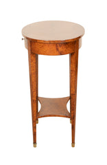 A Continental Neoclassical Style Amboyna Side Table