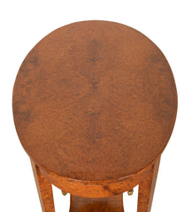 A Continental Neoclassical Style Amboyna Side Table