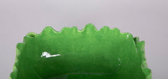 Square Ceramic Lettuce Ware Bowl by Dodie Thayer