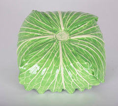 Square Ceramic Lettuce Ware Bowl by Dodie Thayer