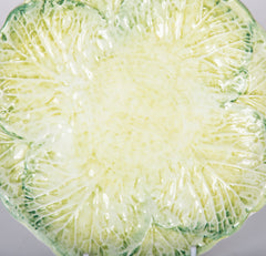 A Pair of Continental Lettuce Ware Plates
