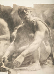 Chalk on Paper Attributed to Thomas P. Anuskiewicz