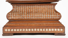 Anglo-Indian Hardwood Casket with Bone Inlay