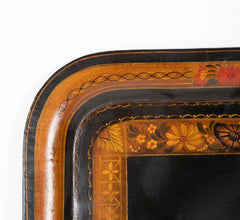 American Mid 19th Century Painted Tole Tray