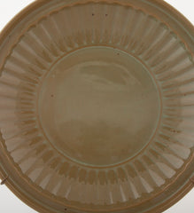 Large Heavily Glazed Chinese Shallow Bowl