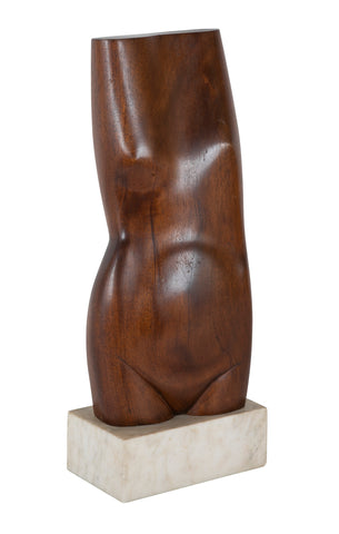 Fine Rosewood Sculpture of a Female Torso