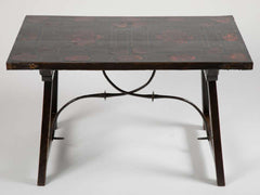 Spanish Baroque Rosewood and Tortoiseshell Inlaid Side Table