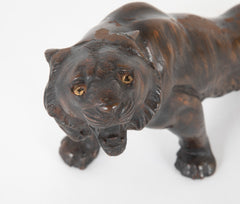A Japanese Cast Iron Tiger