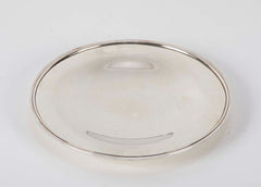 A Japanese Showa Sterling Silver Plate by Kuyeda