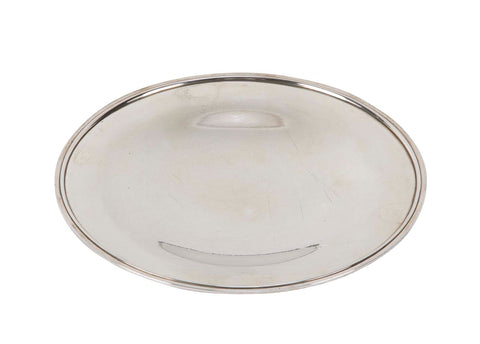 A Japanese Showa Sterling Silver Plate by Kuyeda