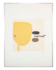 "Two Images" Etching with Colors by Victor Pasmore