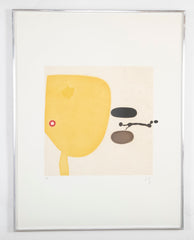 "Two Images" Etching with Colors by Victor Pasmore