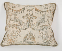 A Fortuny Pillow with Lions & Monkeys