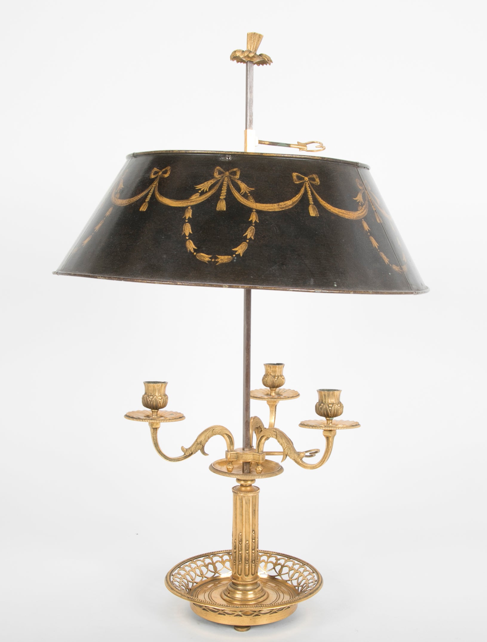 A French Bronze Bouillotte lamp
