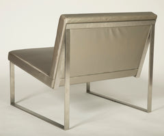 A Pair of B.2. Stainless Steel Chairs Designed by Fabien Baron for Bernhardt
